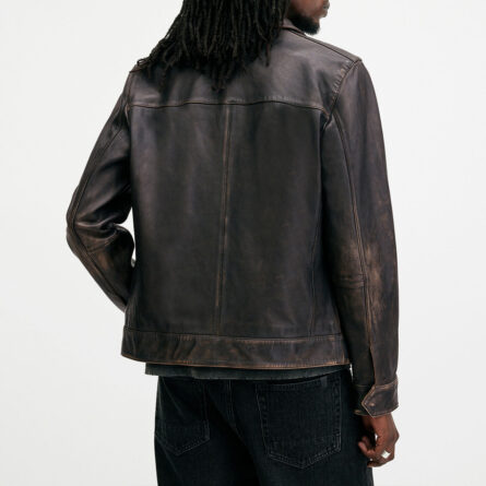 Alkan Two-Tone Leather Jacket – Inspired Designer Moto Style - Image 4