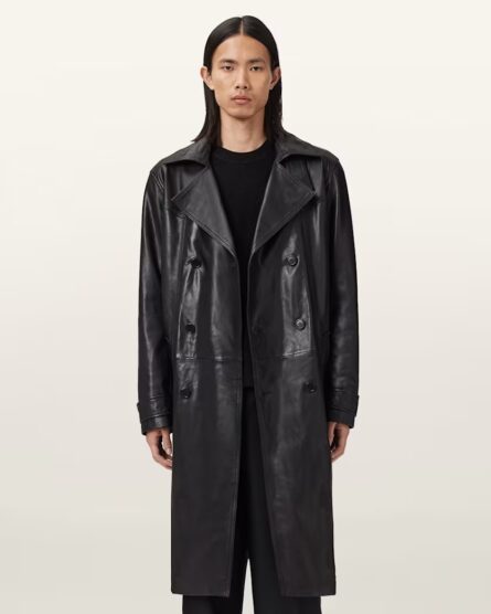 Neu Hide Kellett Leather Trench Coat - Image 5