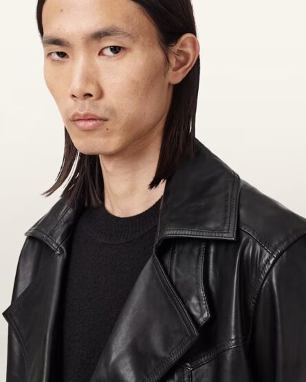 Neu Hide Kellett Leather Trench Coat - Image 4