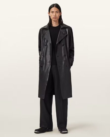 Neu Hide Kellett Leather Trench Coat - Image 6