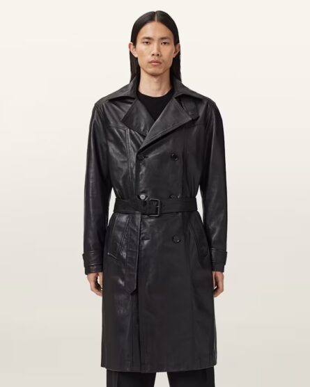 Neu Hide Kellett Leather Trench Coat - Image 3
